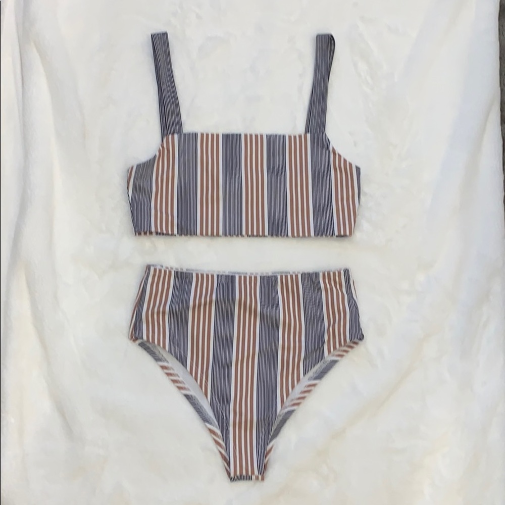 Navy & Gold swimsuit